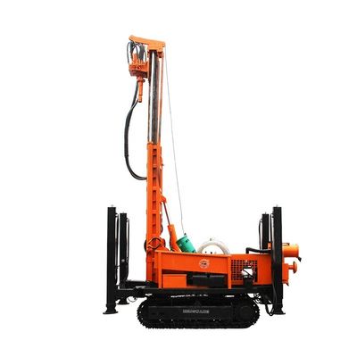 Diesel Power 260m Water Well Rock Pneumatic Drilling Rig